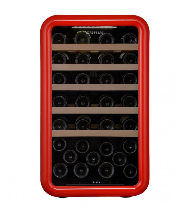 46 Bottles Retro Wine Cooler - G3Ferrari - Vintage Red Color 1 46-bottle red G3Ferrari wine cooler - Lebanon