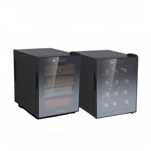 12-bottle wine cooler and 250-cigar humidor bundle - Lebanon