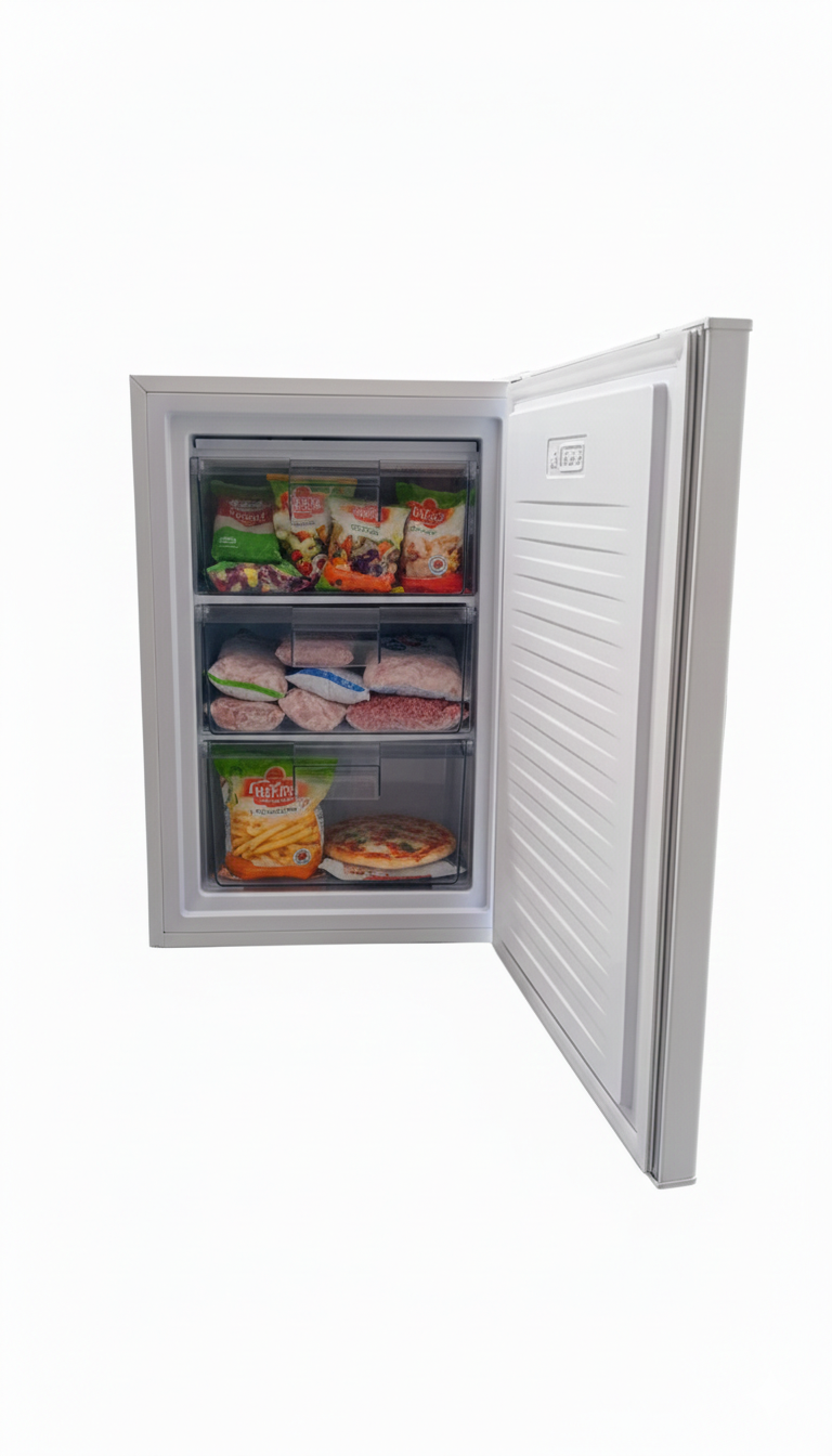 Vertical Freezer 75L – White - Carillo 2 Carillo 75L White freezer – Lebanon