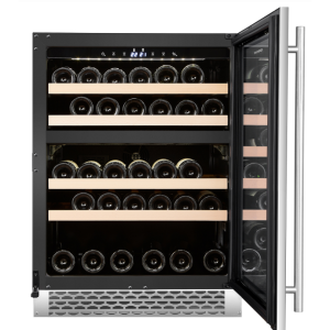 Carillio 39 Bottles Wine Cooler with Dual Zone and Led Stainless (2)